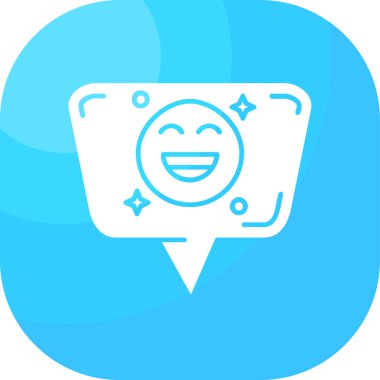 Beyaz arkaplanda izole edilmiş mutlu gülümseme simgesi. Gülen surat. pozitif gülümseme sembolü. Renkli taslak konsepti. vektör illüstrasyonu