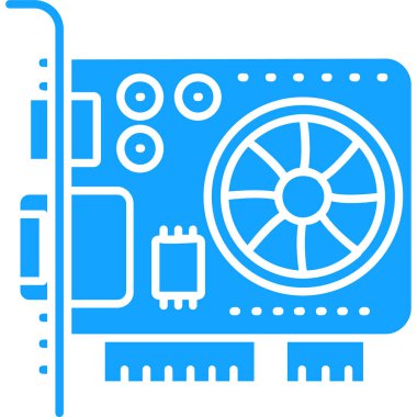 Ana hatlar biçiminde bilgisayar donanım onarım simgesi