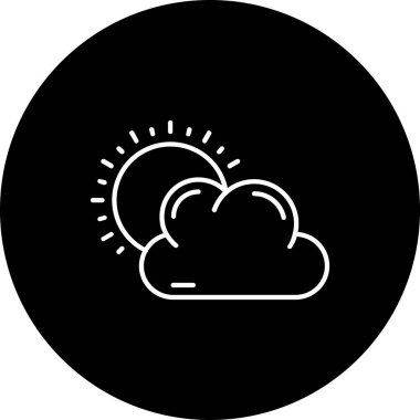 Bulut. Web simgesi basit illüstrasyon