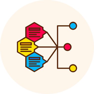 şebeke. Web simgesi basit illüstrasyon