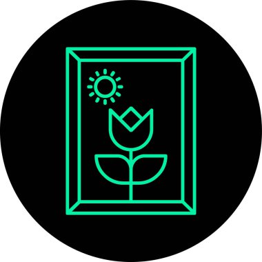 Bitki simgesi, vektör konsepti, vektör illüstrasyonu