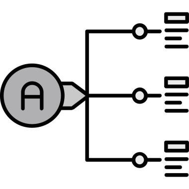 Devre kartı simgesi. Teknoloji konsepti vektör illüstrasyonu