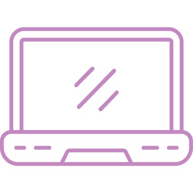 Bilgisayar. Web simgesi basit illüstrasyon