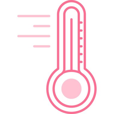 termometre simgesi, basit tasarım illüstrasyonu