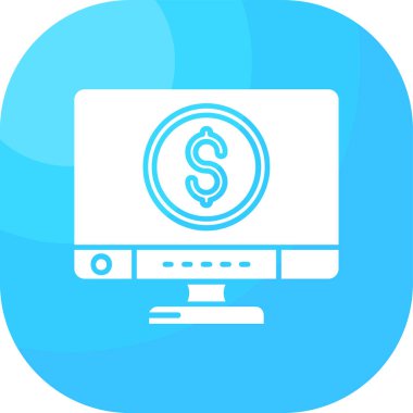 Dolar işareti simgesi. vektör illüstrasyonu.