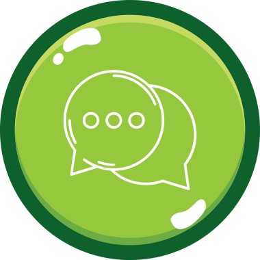 Konuş. Web simgesi basit illüstrasyon