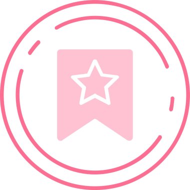 Rozet. Web simgesi basit illüstrasyon