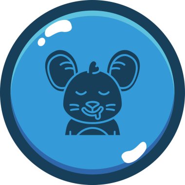 Rozet tarzında hayvan maması simgesi