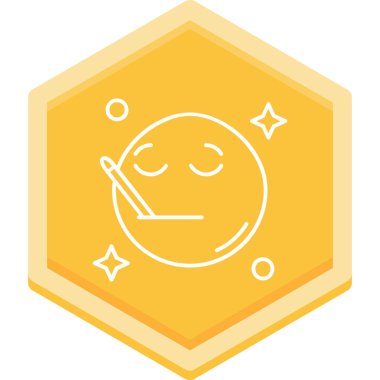 Yüz. Web simgesi basit illüstrasyon