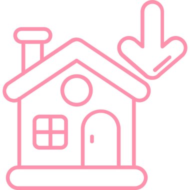 ev ikonu. vektör illüstrasyonu