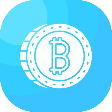 Bitcoin vektör simge işareti simge vektör çizim kişisel ve ticari kullanım için..
