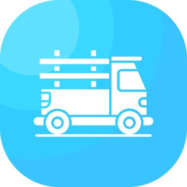 Van simgesi soyut arkaplanda izole edildi