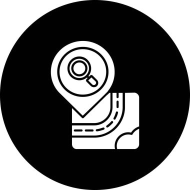 Vektör konumu simge illüstrasyonu