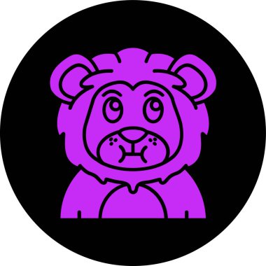 Şirin bir ayının vektör çizimi