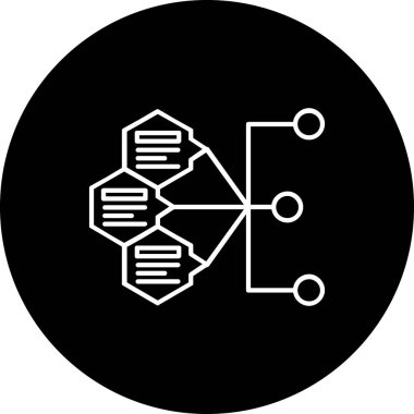 DNA molekülünün vektör simgesi