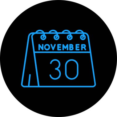 Takvim simgesi, vektör çizimi