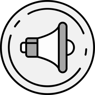 Konuşmacı. Web simgesi basit tasarım