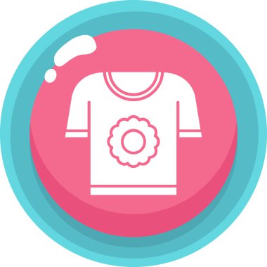 Kıyafetler. Web simgesi basit illüstrasyon