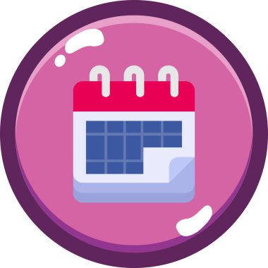 Takvim. Web simgesi basit tasarım