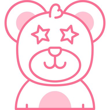 hayvan yüz hatları biçiminde sevimli simge