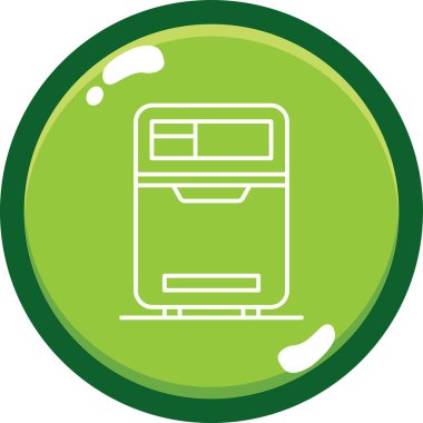 Gaz sobasının vektör illüstrasyonu