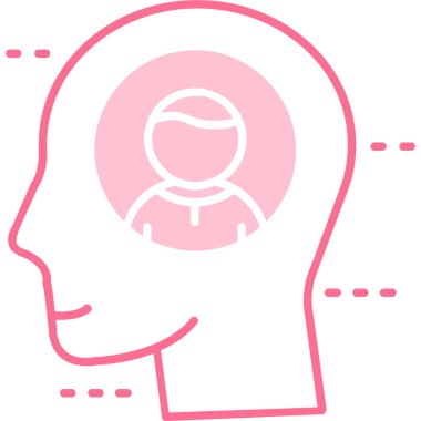 Beyin. Web simgesi basit tasarım