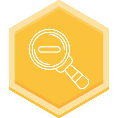 Büyütme cam simgesi vektör illüstrasyonu