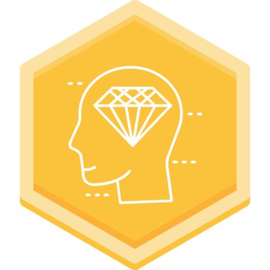 Elmas simgesi vektör illüstrasyonu