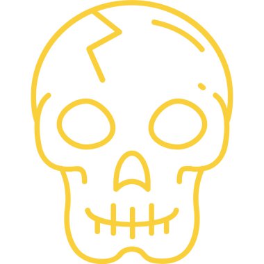 Kurukafa simgesi vektör illüstrasyonu