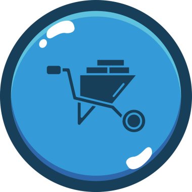 Alışveriş arabası ikon vektör illüstrasyonu