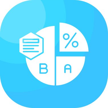 vektör yüzdesi simgesi