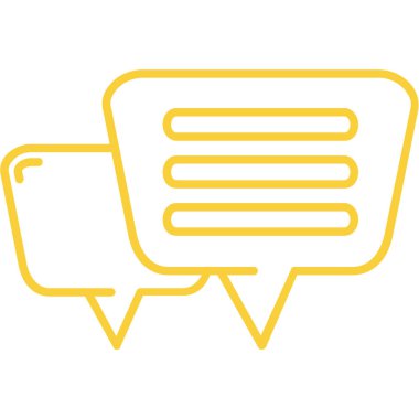 baloncuk sohbet simgesi Doldurulmuş dış hat biçimi