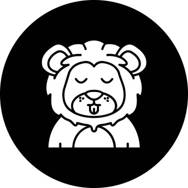 panda simgesi, vektör illüstrasyonu