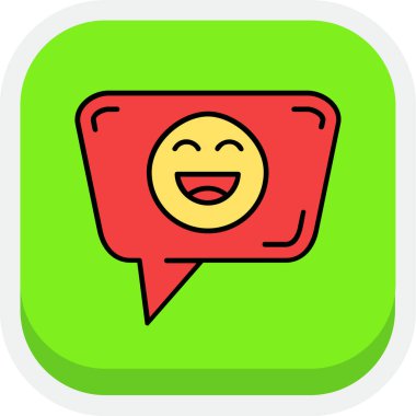 Sohbet simgesi, illüstrasyon, vektör