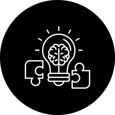 Vektör Beyin simgesi illüstrasyonu