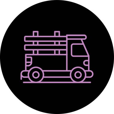 Benzersiz kamyon vektör simgesi