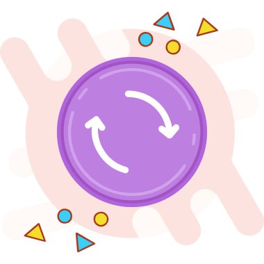 Virüs hastalığı ikon vektörü. Enfeksiyon belirtileri. izole edilmiş sınır sembolü çizimi