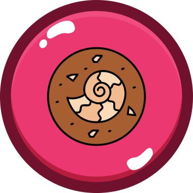 donut simgesi vektör illüstrasyonu