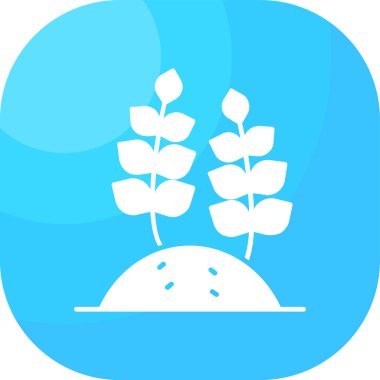 Bahçedeki bir çiçeğin vektör çizimi