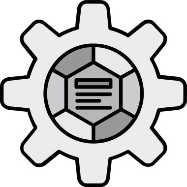 Teçhizat Web simgesi basit illüstrasyon