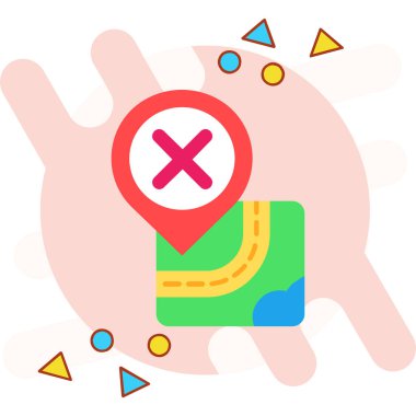 navigasyon haritası gezinme simgesi