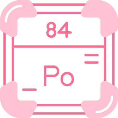 6 numaralı sembol, periyodik tablo simgesi, vektör, illüstrasyon