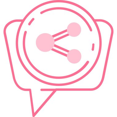 Sohbet simgesi, vektör çizimi