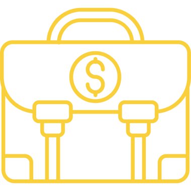 Çanta ikonu. vektör illüstrasyonu