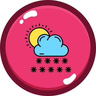 Bulut simgesi vektör illüstrasyonu