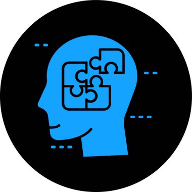 Bir insan simgesinin vektör illüstrasyonu