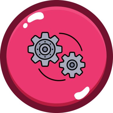 Teçhizat Web simgesi basit illüstrasyon