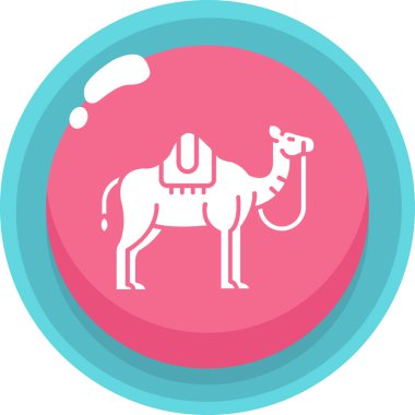 Bir deve simgesinin vektör çizimi