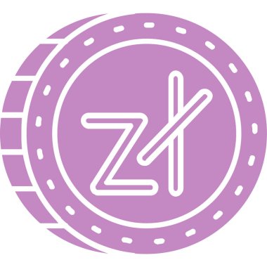 Moda biçimi izole edilmiş arkaplanda zz zz simgesi