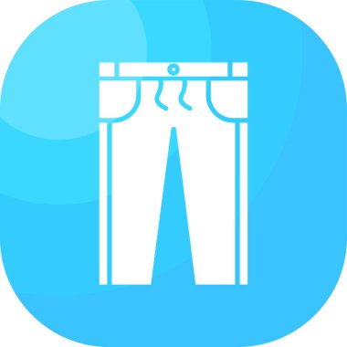 pantolon simgesi vektör illüstrasyonu